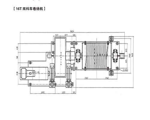 16T雙料車(chē)卷?yè)P(yáng)機(jī)